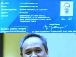 Pegiat Anti Korupsi Minta BKH Klarifikasi KTA Partai Demokrat Atas Nama Hieronimus Taolin