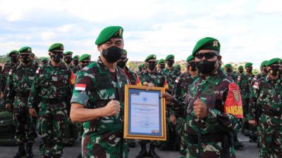 Pangdam XII/TPR Lepas Satgas Yonif 144/Jaya Yudha Kembali ke Home Base