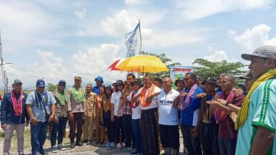 Yohanes Sason Helan Hadir Panen Raya Padi dan Jagung di Babau Kecamatan Kupang Timur