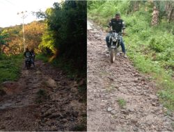 Begini Perjuangan Panwaslu Kecamatan Tanjung Bunga Melewati Medan Ekstrem