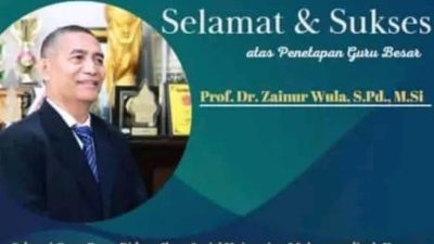 Profociat Rektor Zainur Wula Dinobatkan Jadi Guru Besar di Universitas Muhammadiyah Kupang