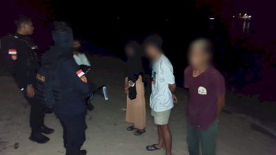 Satuan Samapta Polres Manggarai Barat Bubarkan Pasangan Kelompok Remaja di Tempat Sepi