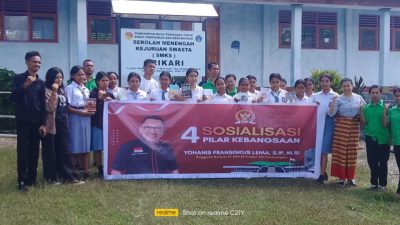 Berkaitan dengan 4 Pilar Kebangsaan,Siswa SMKS Trikari TTU Diberi Pemahaman