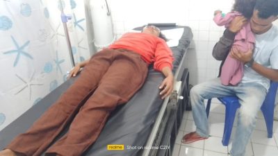 Laka lantas di TTU, Dua Orang Alami Luka dan Patah Tulang