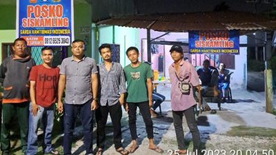 Garda Kamtibmas Indonesia Bersama Masyarakat Ronda Malam