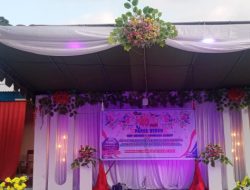 Panggung Persiapan Pentas Seni Menuju Panca Windu SMPN 1 Adonara Barat