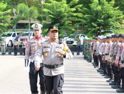 Kapolres TTU Pimpin Apel Gelar Pasukan Operasi Lilin Turangga 2023