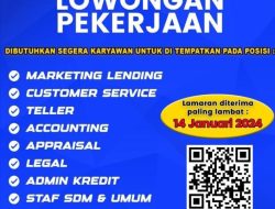 Dafrtar Online Lowongan Kerja dengan 9 Posisi di NTT dari Bank TLM