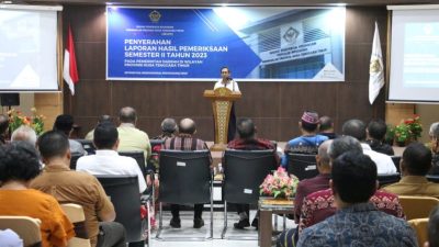 Penyerahan Laporan Hasil Pemeriksaan Semester II Tahun 2023 di BPK NTT
