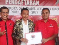 Partisipasi Kaum Muda,Bildat Thonak Daftar di PDIP sebagai Bakal Calon Walikota Kupang 2024