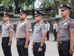 Kapolres TTU Pimpin Upacara Kenaikan Pangkat Anggota Polri
