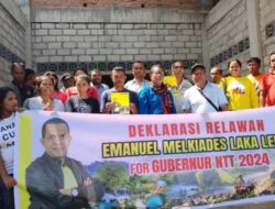 Deklarasi Terus Mengalir, Melki Laka Lena Jadi Prioritas Pilihan Masyarakat NTT