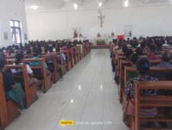 Camat Insana Barat Sampaikan Hal Ini Saat Hadiri Misa Syukur HUT RI ke- 79