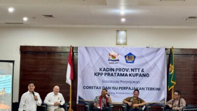 Bahas Isu Terkini KADIN NTT dan KPP Pratama Kupang Gelar Sosialisasi Perpajakan