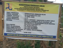 Jembatan Bliko Adonara Rp 18 Miliar, BPJN NTT Diduga Langgar Permen PUPR