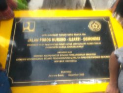 Syukuran Adat Warnai Peresmian Jalan Hurung-Ilepati-Demondei