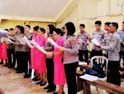 Polres Flores Timur Tunjukkan Wajah Humanis Lewat Pelayanan di Gereja
