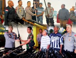 Polres Flores Timur Amankan Ratusan Senjata Rakitan dari Dua Desa di Adonara