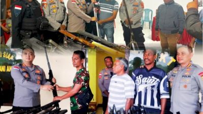 Polres Flores Timur Amankan Ratusan Senjata Rakitan dari Dua Desa di Adonara