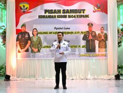 Pisah Sambut Dandim Kupang Berlangsung Hangat, Wali Kota Apresiasi Pengabdiannya